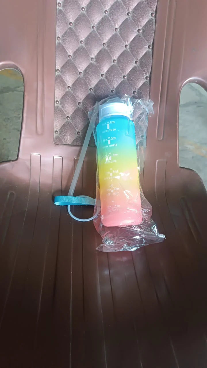 Motivational Time-Marked Water Bottle – BPA Free Tritan