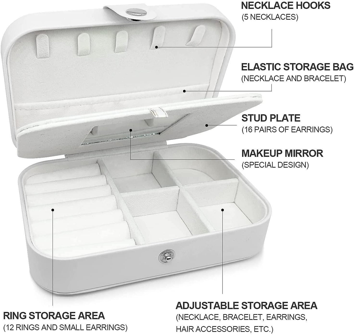 Elegant Portable Jewelry Storage Box – Perfect for Travel & Daily Use