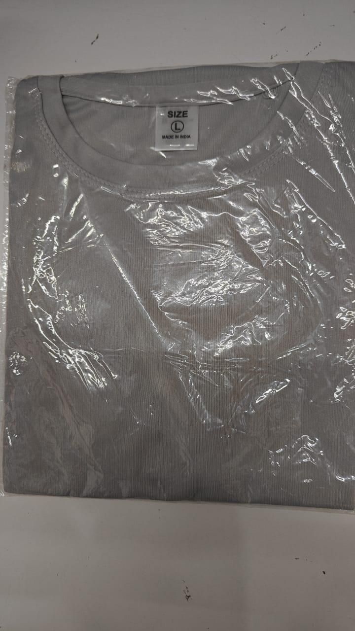 Men's Round Neck Polyester Casual T-shirt (Pack of 2)